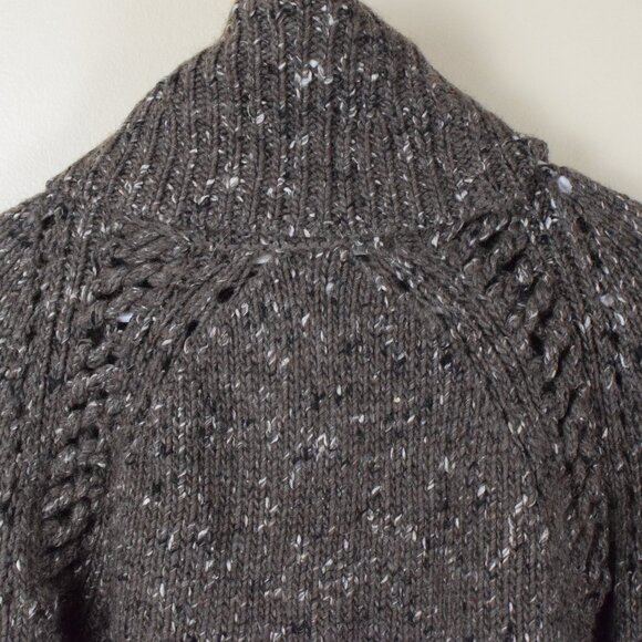 Veronica Beard Wool Baby Alpaca & Silk Chunky Knit Sweater Fall Winter Cozy - S - Picture 8 of 11